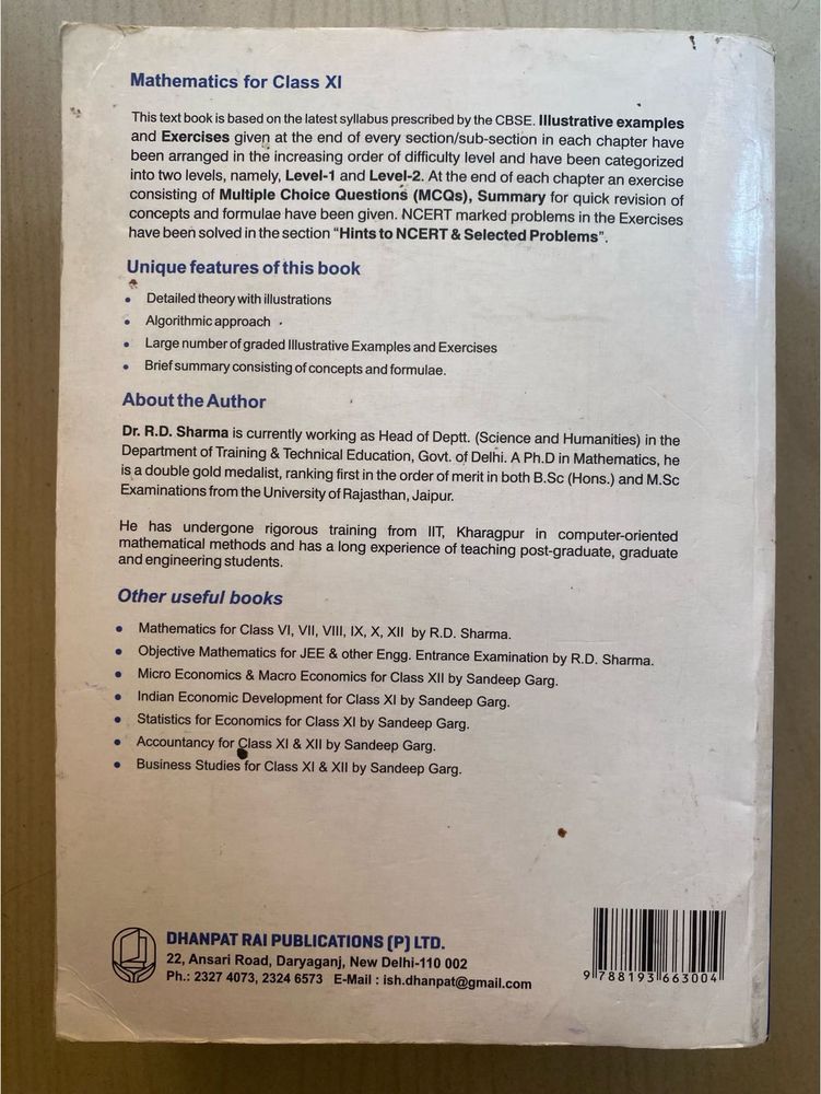 Books > Textbooks | Mathematics for Class XI Textbook | Freeup