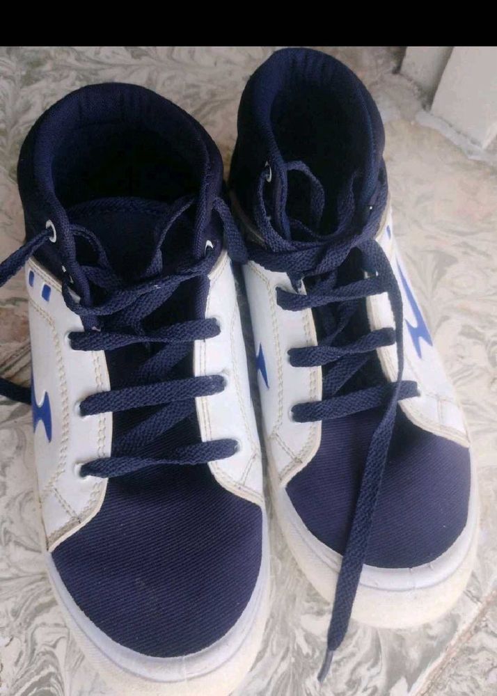 Stylish Navy and White Sneakers