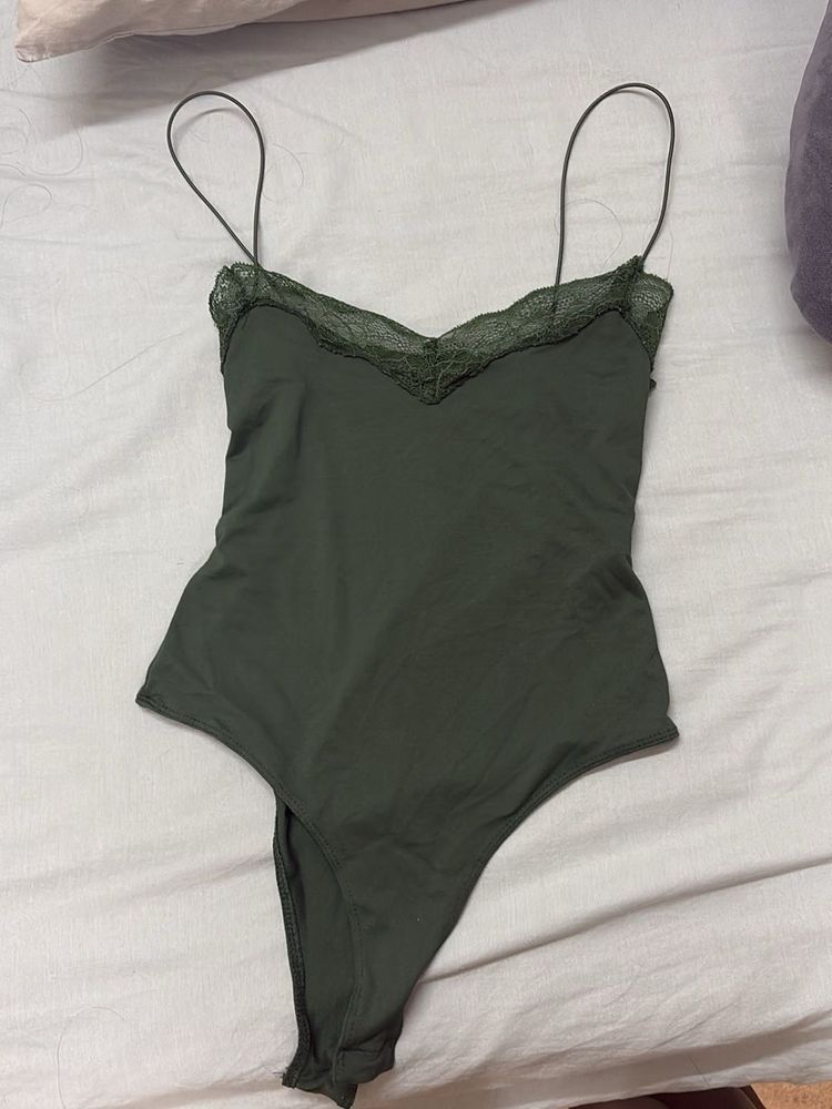 Lace Trim Bodysuit