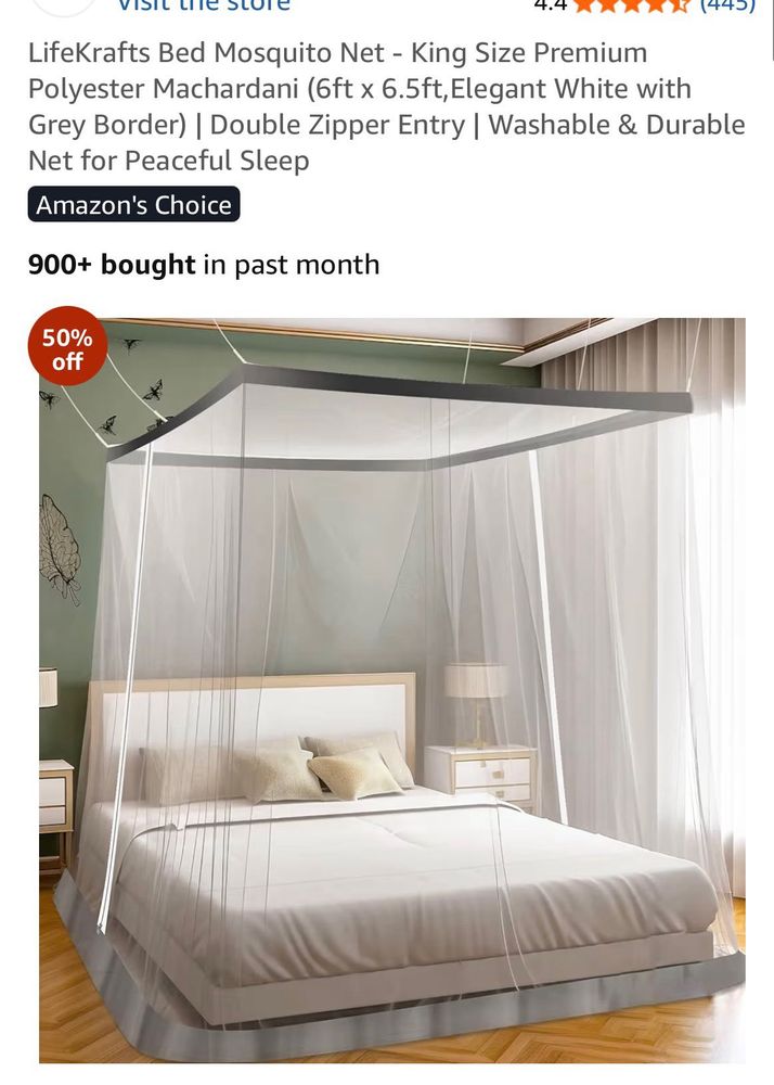 King Size Mosquito Net for Bed