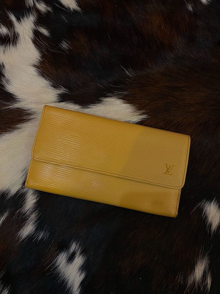 Designer Yellow Leather Wallet