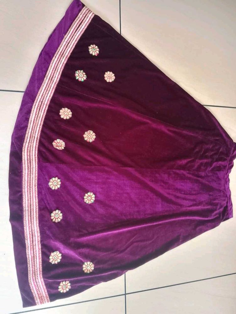 Designer Velvet lehnga