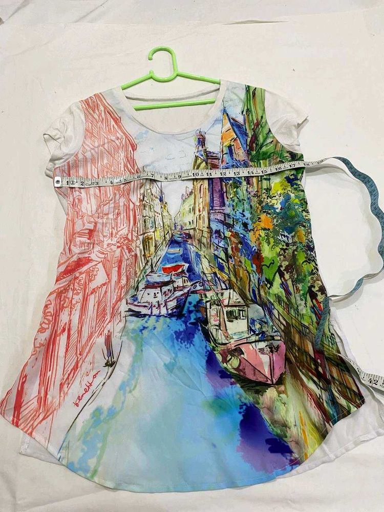 Artistic Landscape Print T-Shirt