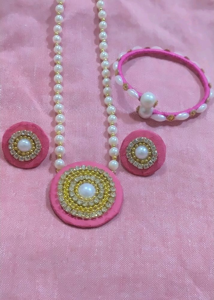 Febric Necklace Set 🥰