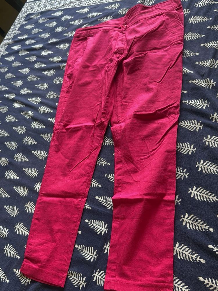 Vibrant Pink Ethnic Pants