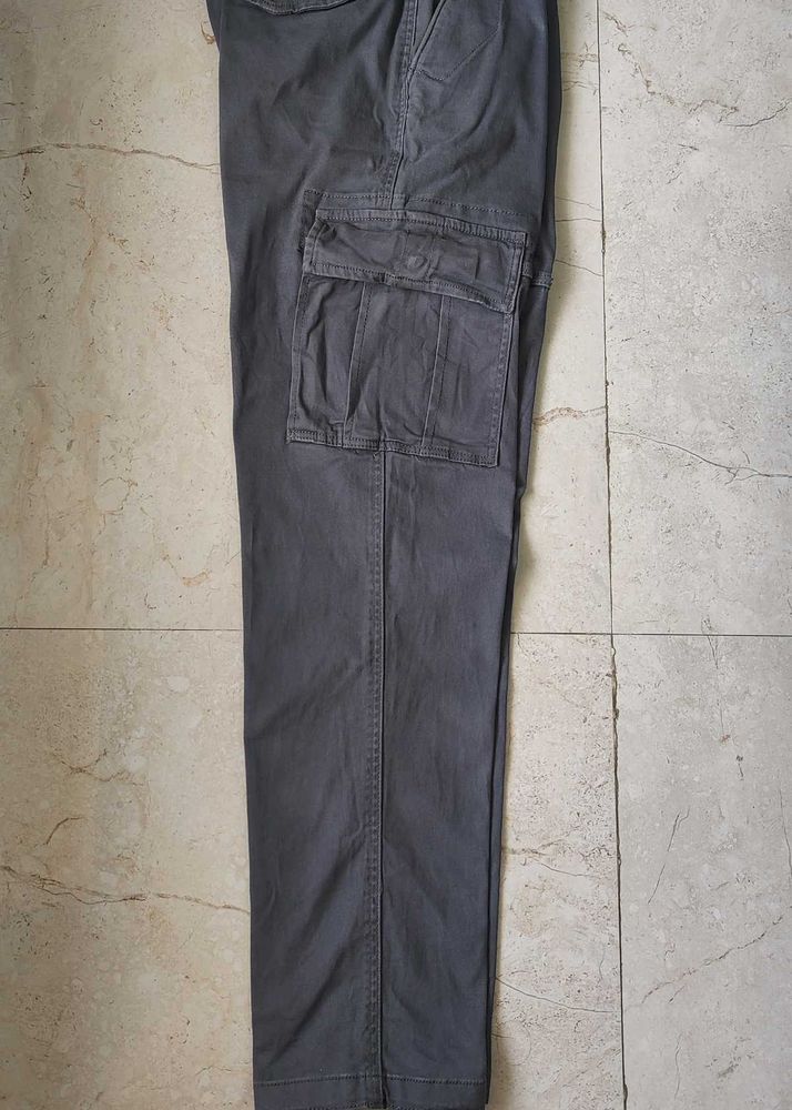 Men's Grey Cargo Pants
