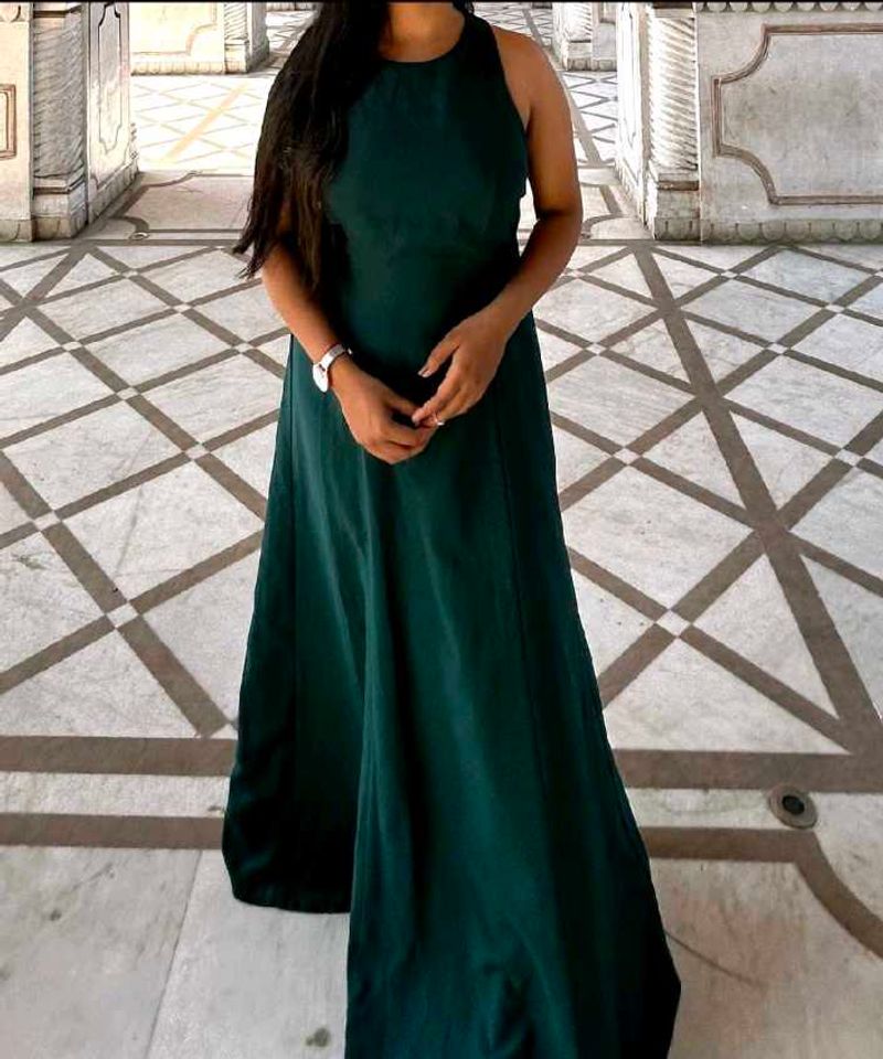 Elegant Teal Maxi Dress