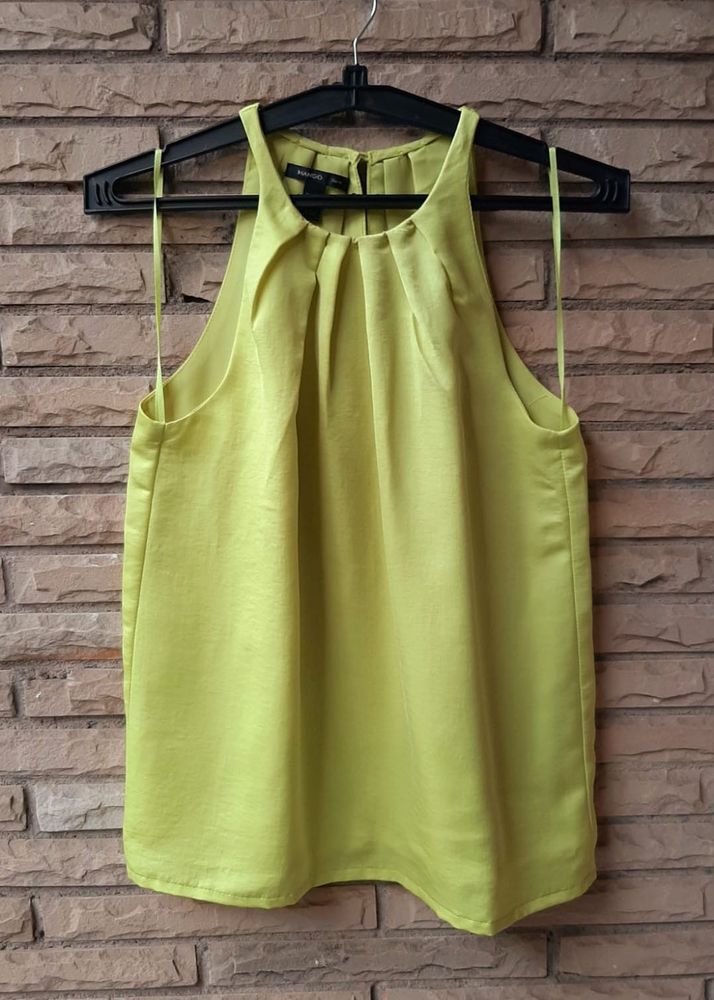 Lime Green Halter Neck Top