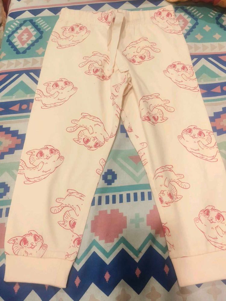 Cute Kitten Print Kids trouser