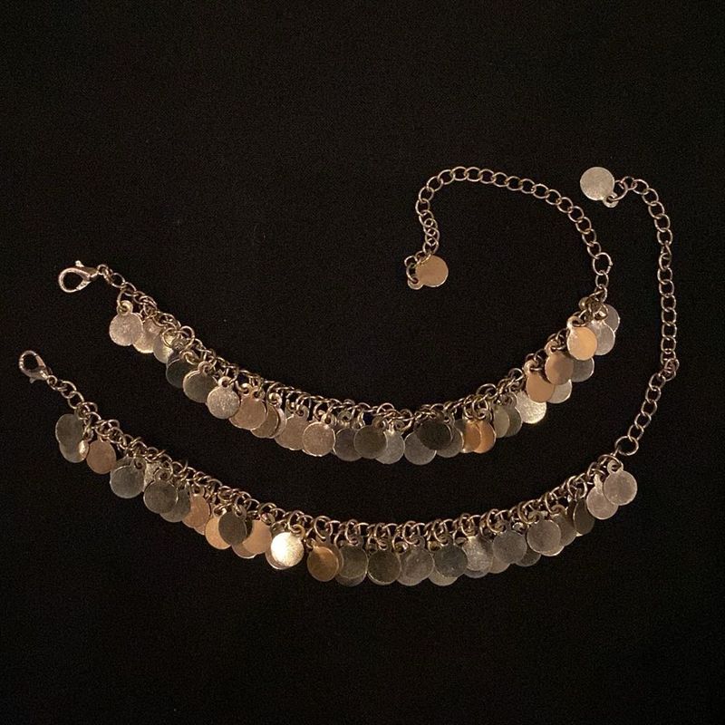 Bohemian Coin Anklets Set