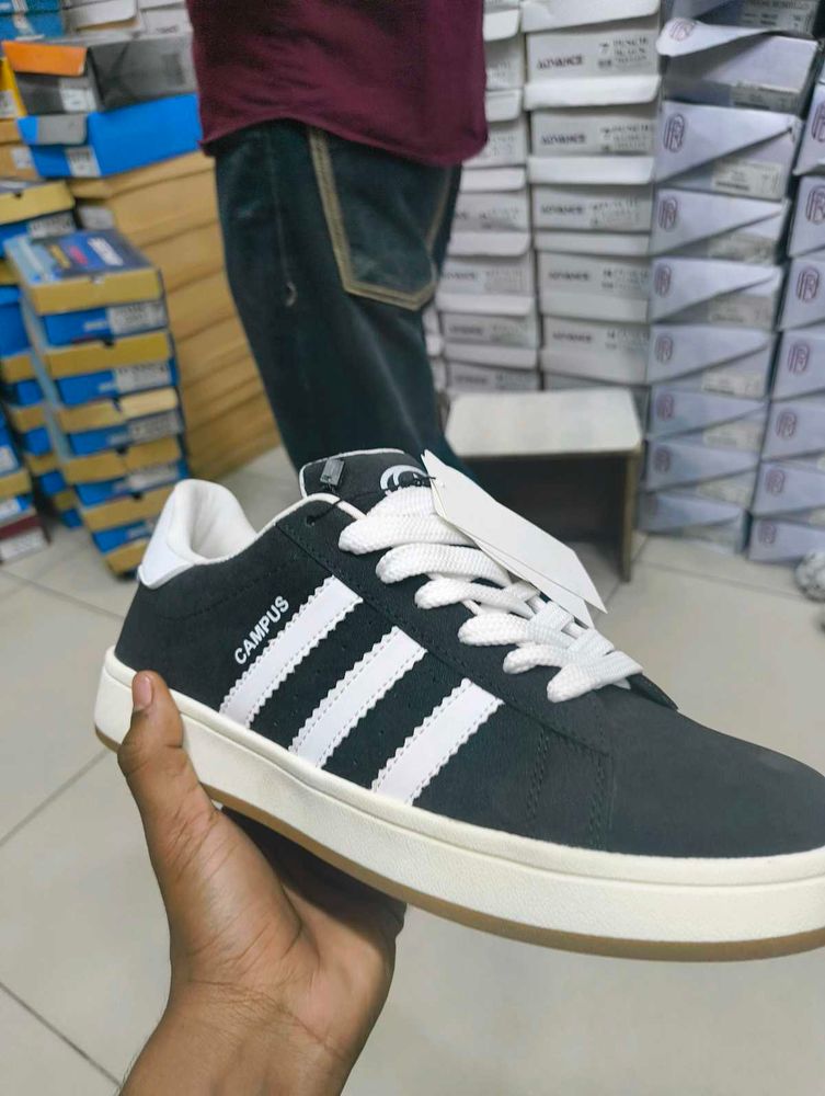 Campus Black &amp; White Sneakers