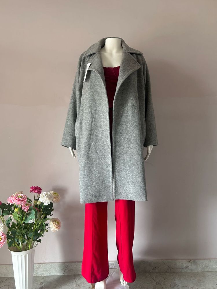 Grey Premium overCoat NO NEGOTIATIONS