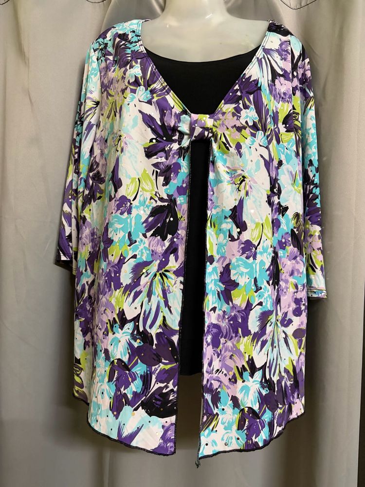 Y2K floral sequence top