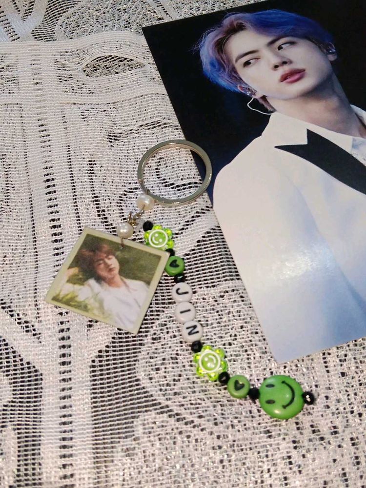 DIY BTS jin keychain 💜