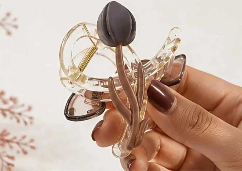 Tulip Flower Hair Claw Clip
