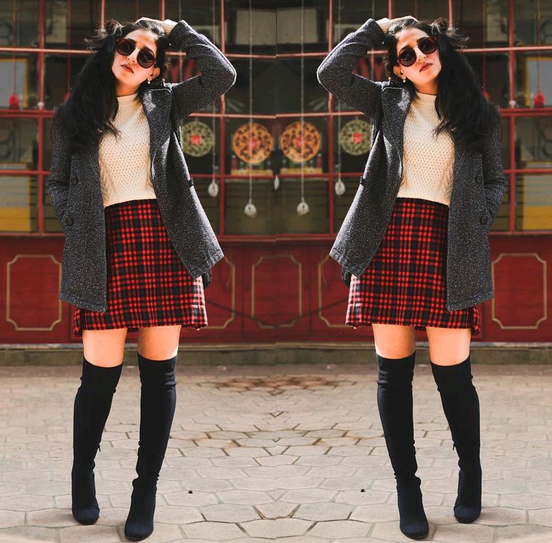 Classic Checked Mini Skirt
