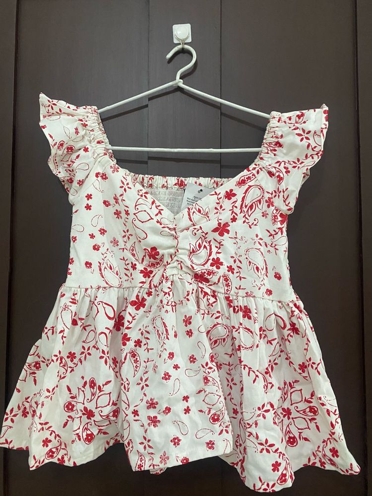 Milkmaid style top