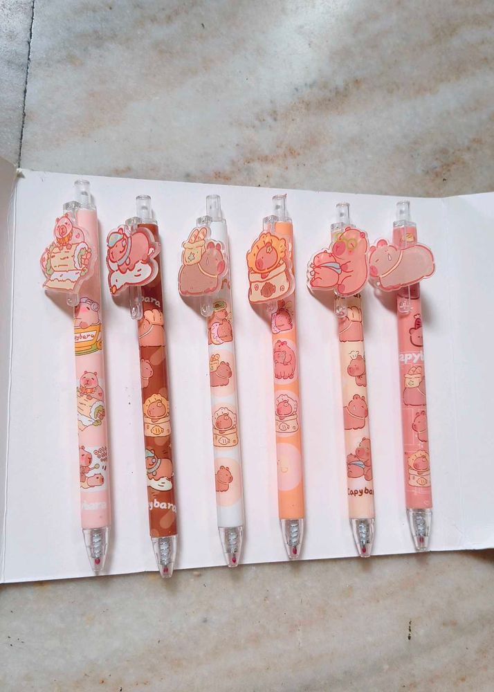 🆕capybara Pens Set - Kawaii Style