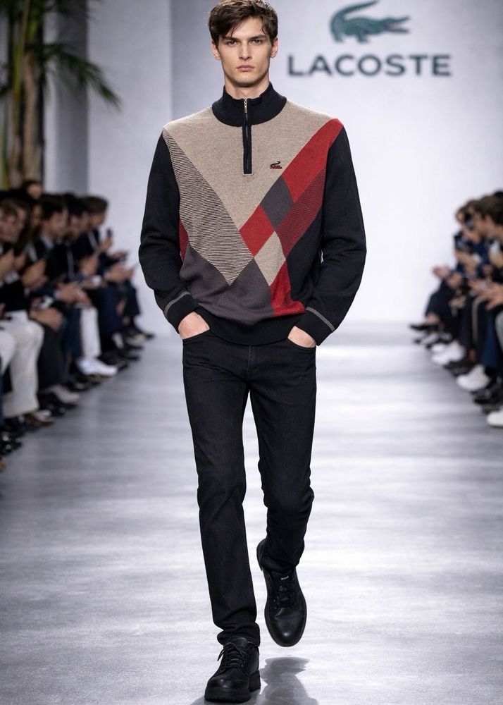 Lacoste 🐊Geometric Sweater.