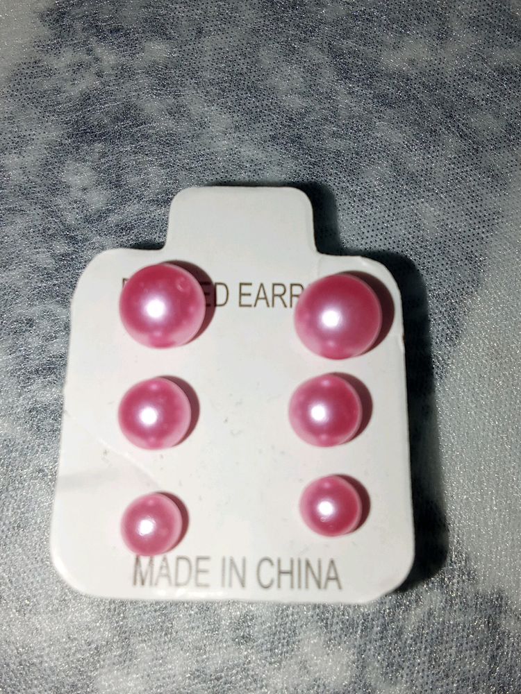 Combo Of 3 Pair Earings