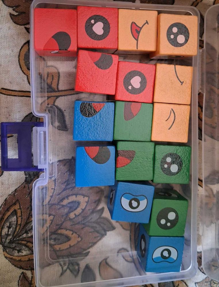 Fun Face Building Blocks Set