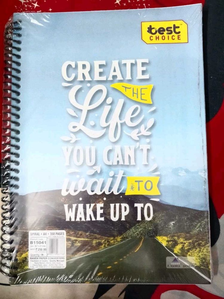 Spiral Notebook "Create the Life"