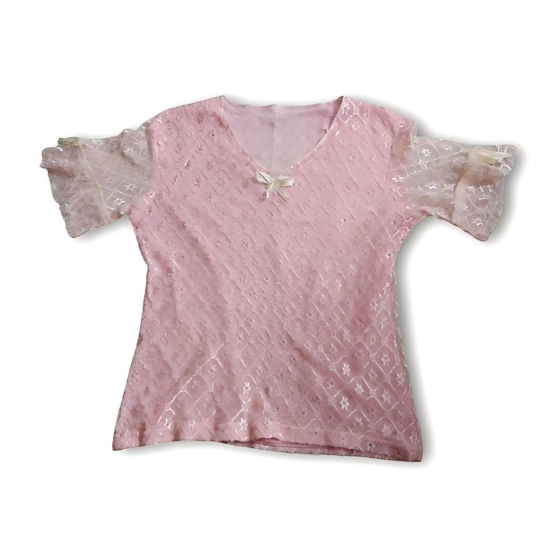 coquette aesthetic bow feminine top
