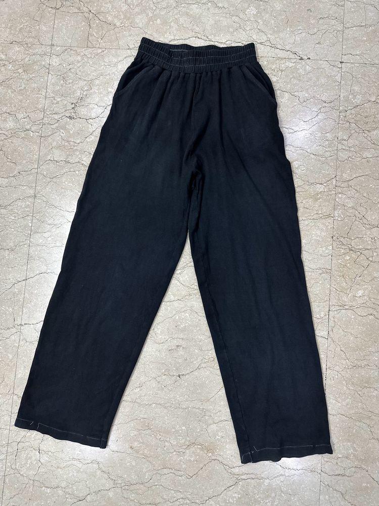 Black Pants With White Stitch