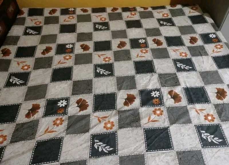 Cotton Elastic Fitted Double Bedsheet