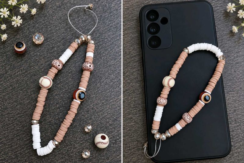 Beaded Phone charm 🍂✨️