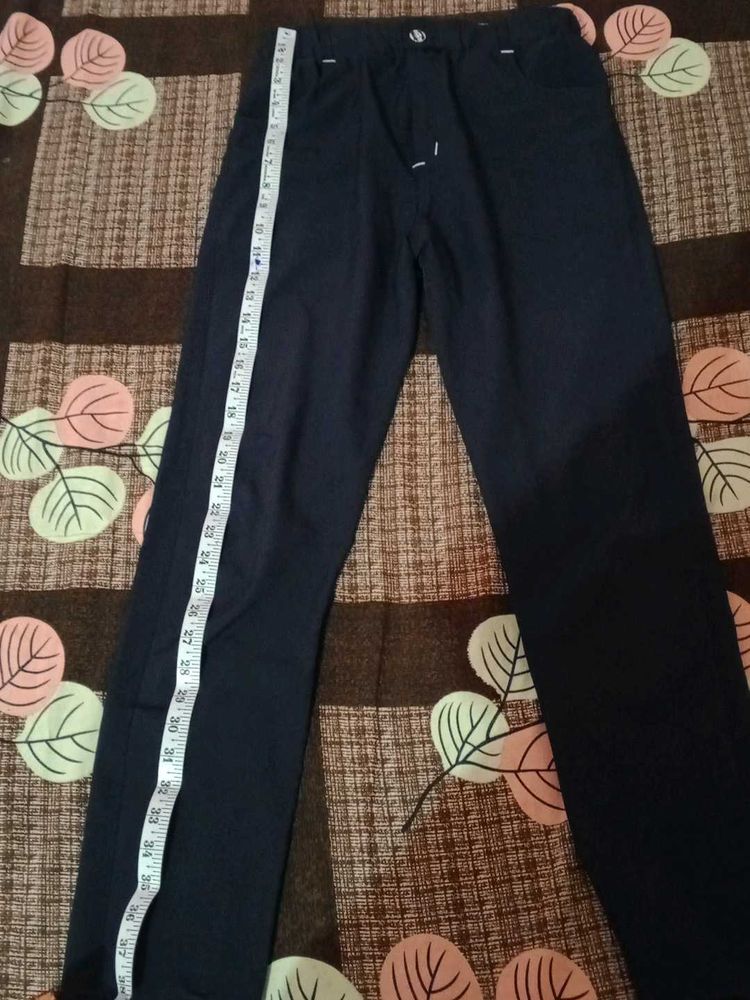 Navy Blue Casual Pants