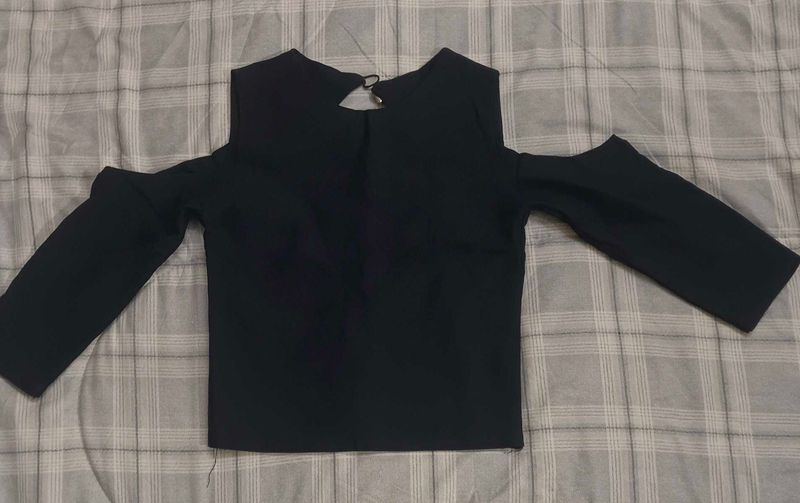Navy blue crop Top