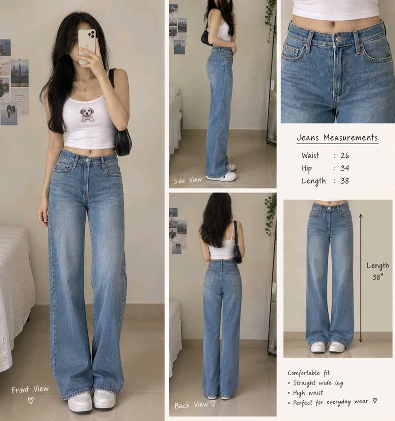 slim fit Blue jeans