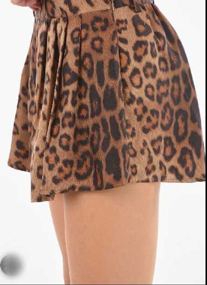 Animal Print Mini Skirt