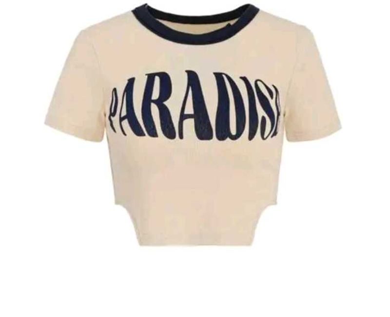 Paradise Graphic crop T-Shirt