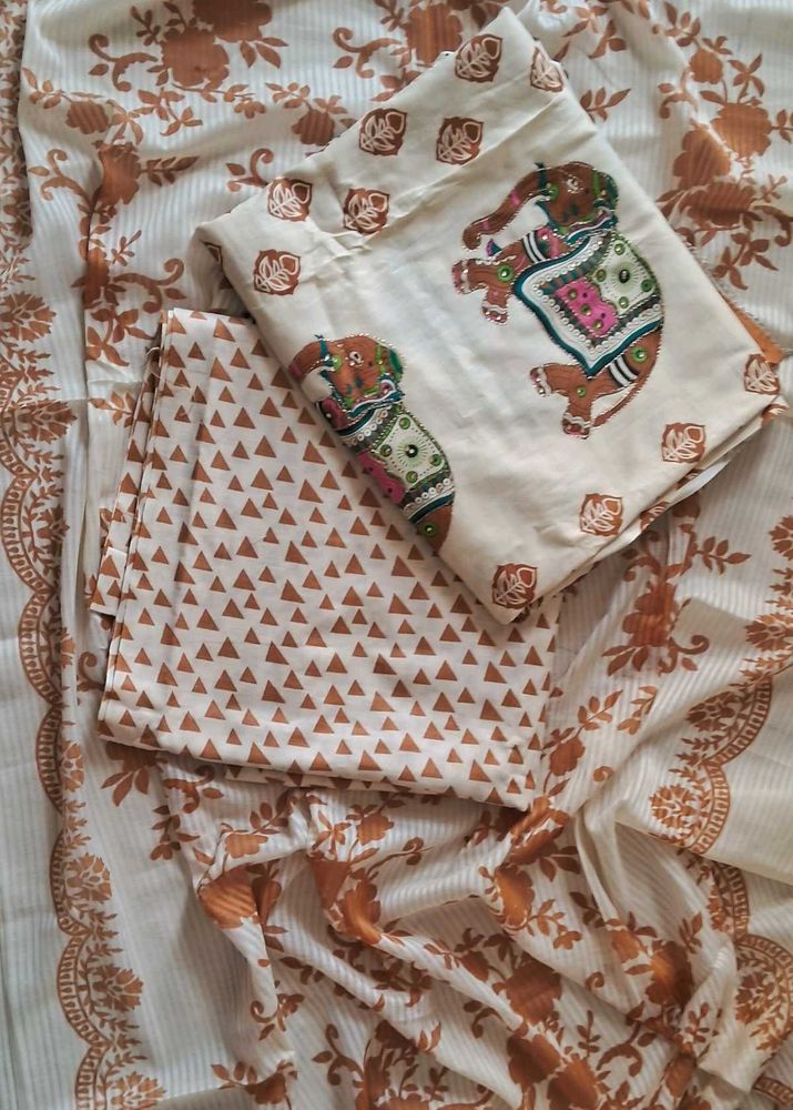 Elephant Print Kurta Set