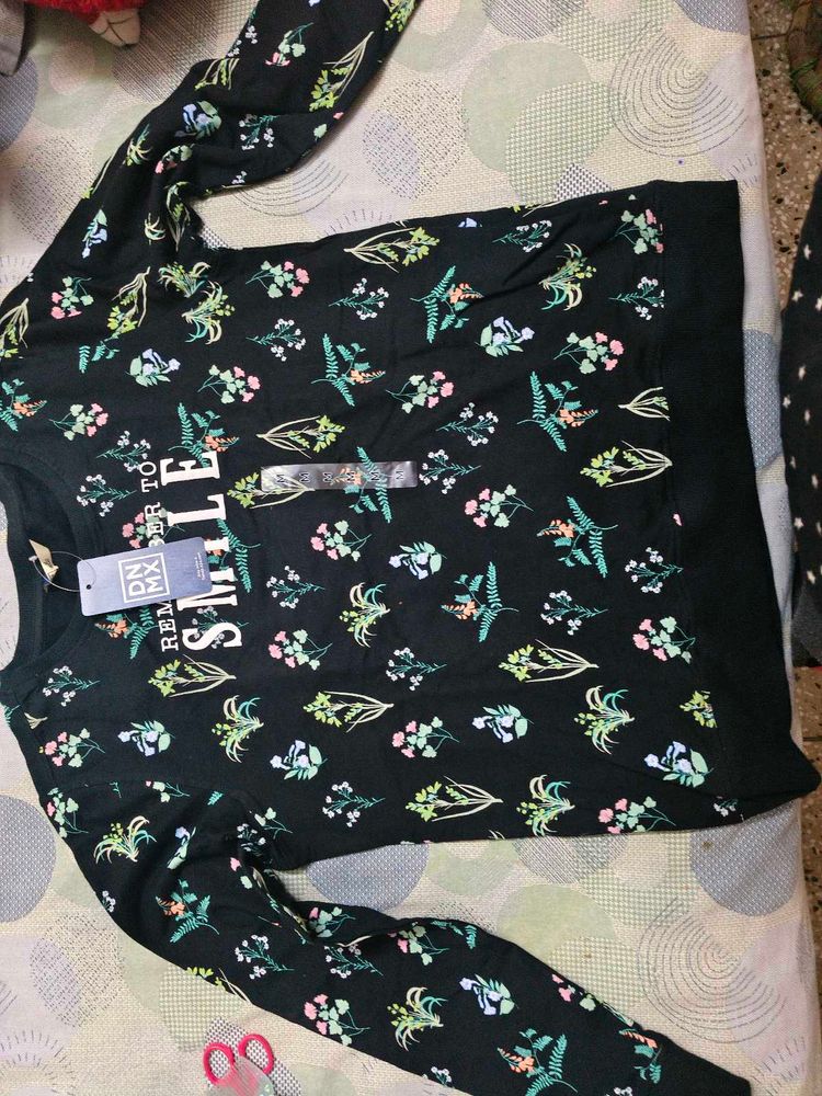 DNMX Floral Print Sweat in M size for women