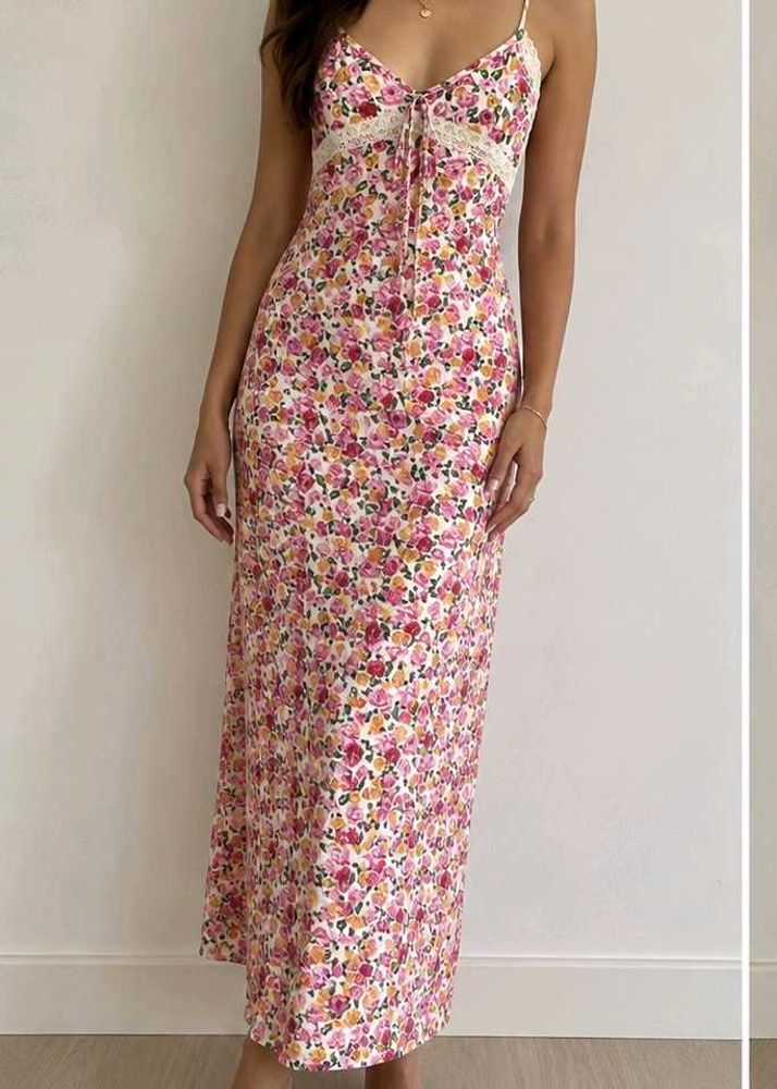 Floral Bow Fishtail dress
