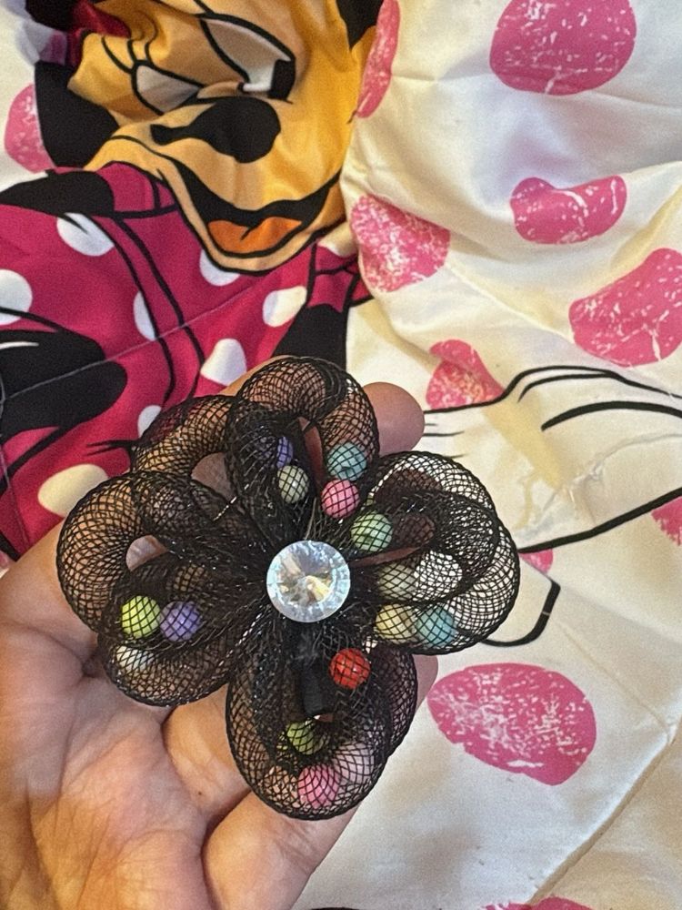 Cute Black Flower Hair Clip
