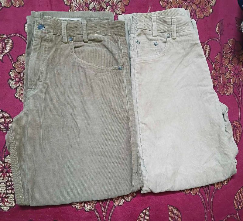 unisex cargo half baggy jean