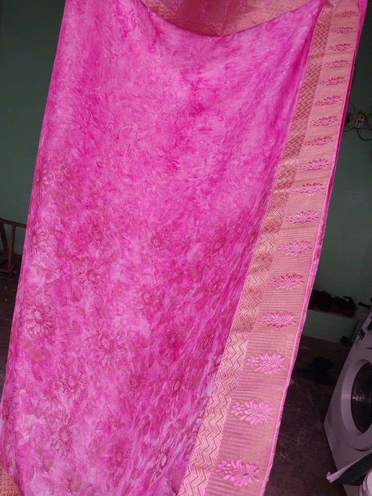 Branded Pure Crepe Saree