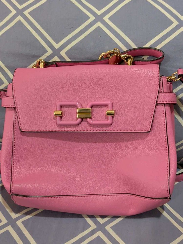 Chic Pink Crossbody Shoulder Bag