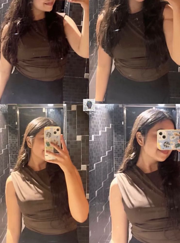Brown Sleeveless Top size M