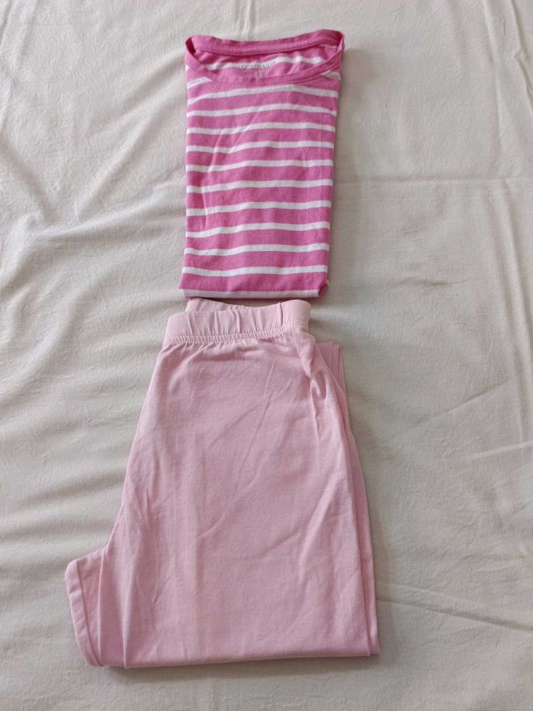 Pink and White Striped T-Shirt