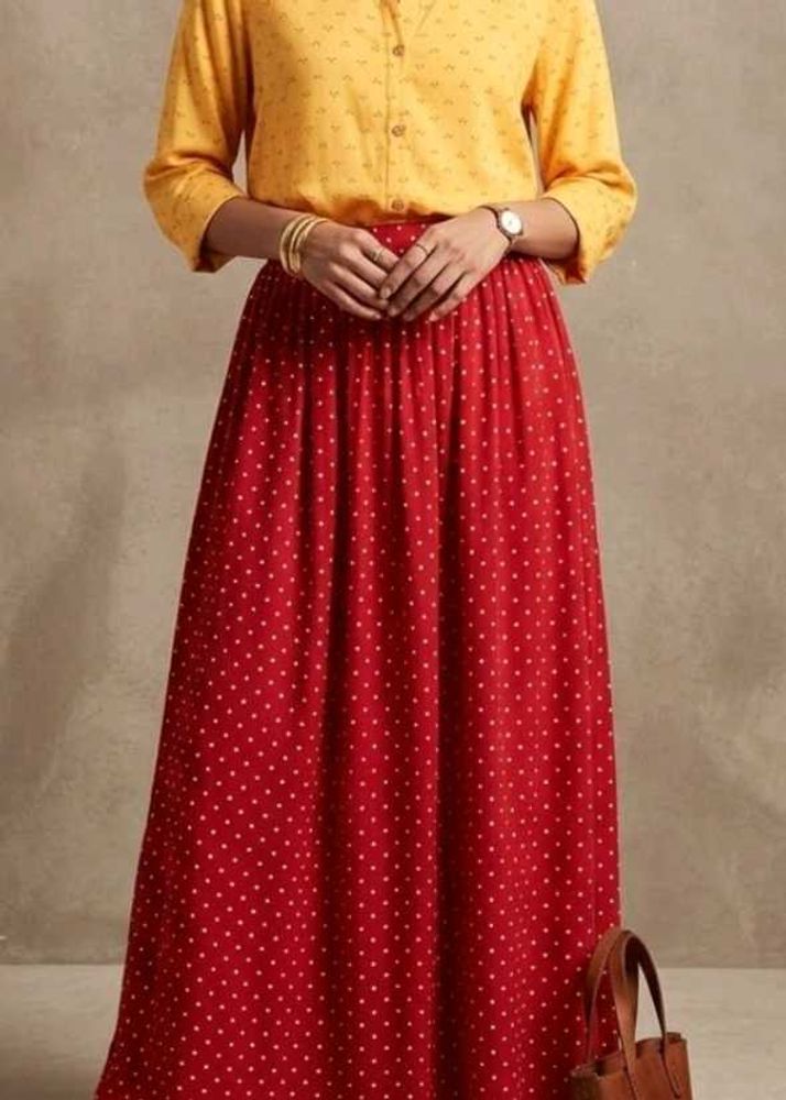 Chokhi Pure Cotton Bandhani Skirt &amp; Top Set -
