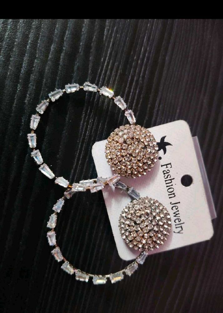 Sparkling Hoop Earrings