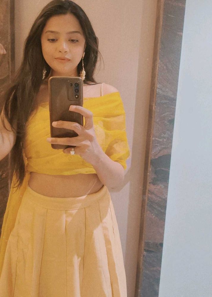 Beautiful Yellow Lehenga Choli Set
