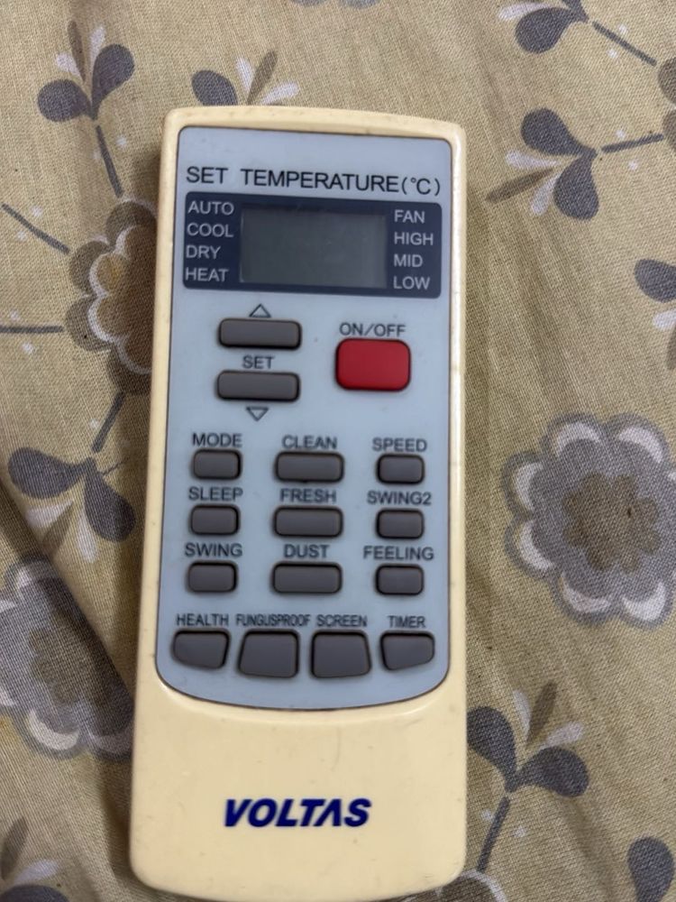 Voltas Air Conditioner Original Remote