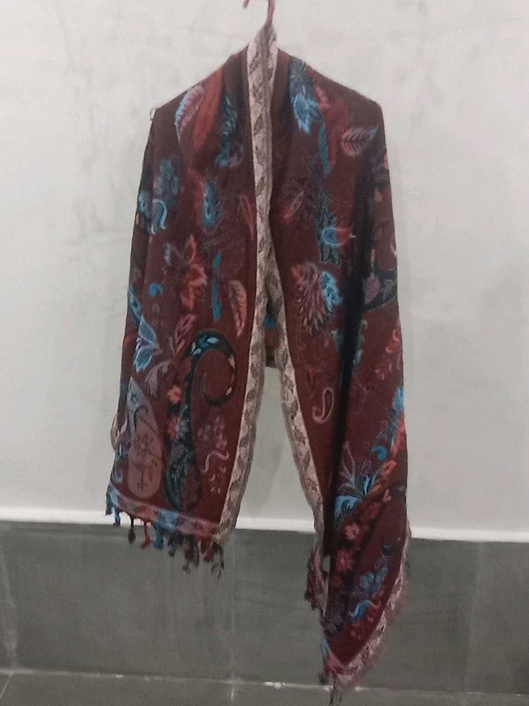 Floral Paisley Pashmina Shawl