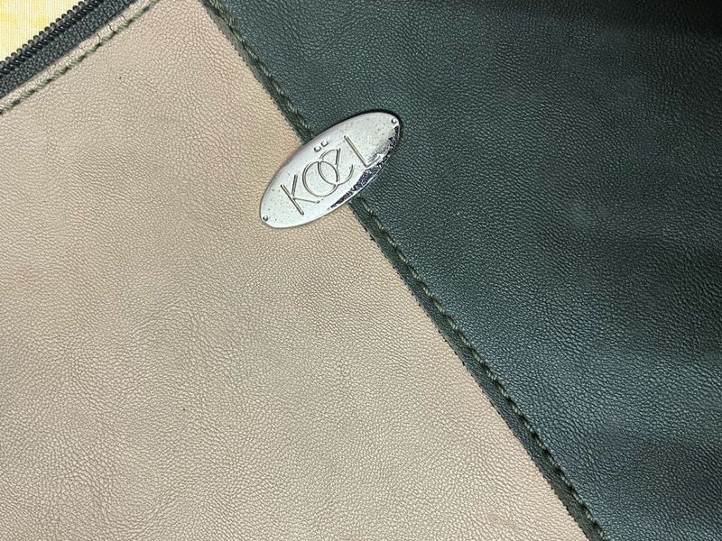 Stylish Two-Tone Clutch Bag